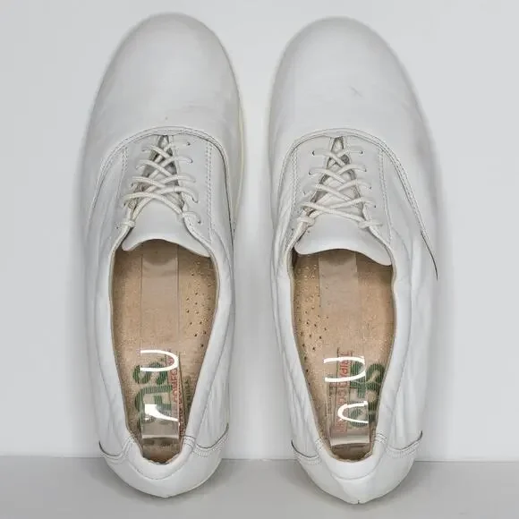SAS Women's Comfort Sneakers Shoes White Lace Up White Size 8.5 N Narrow | AF - Picture 5 of 6